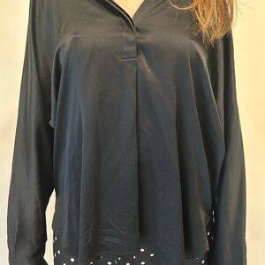 Vince Silk Black Women's Top Size L